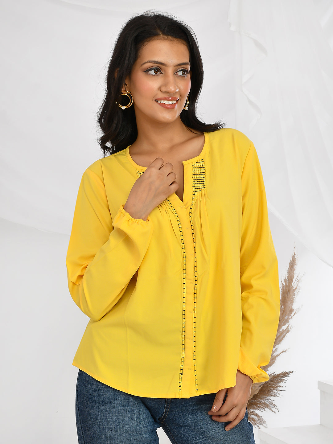 Yellow top For Women