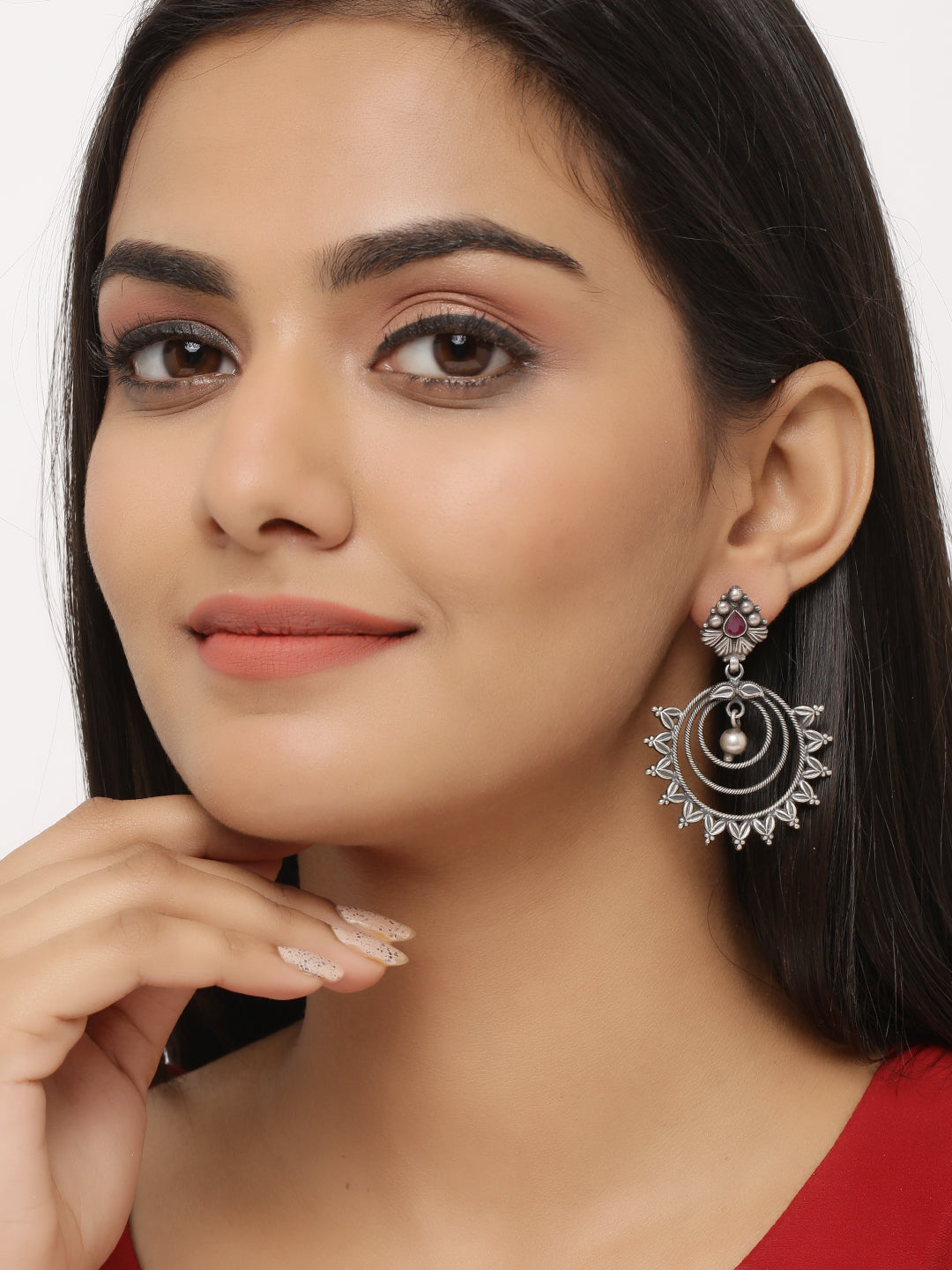 Buy Silver-Plated Alloy Oxidised 4 Earrings Combo - The Pari Online at Best  Price | Distacart