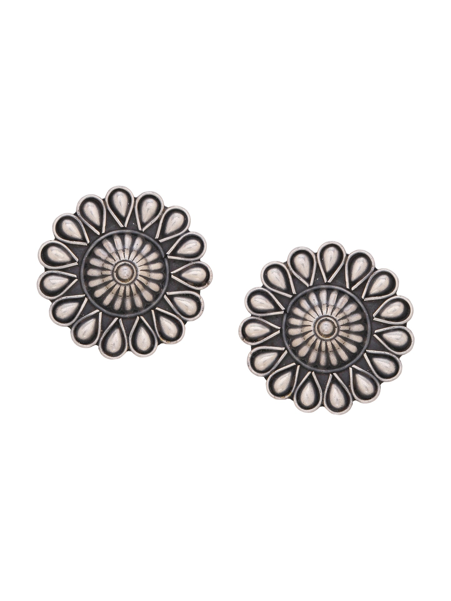 Oxidised Sterling Silver Stud SME 4042