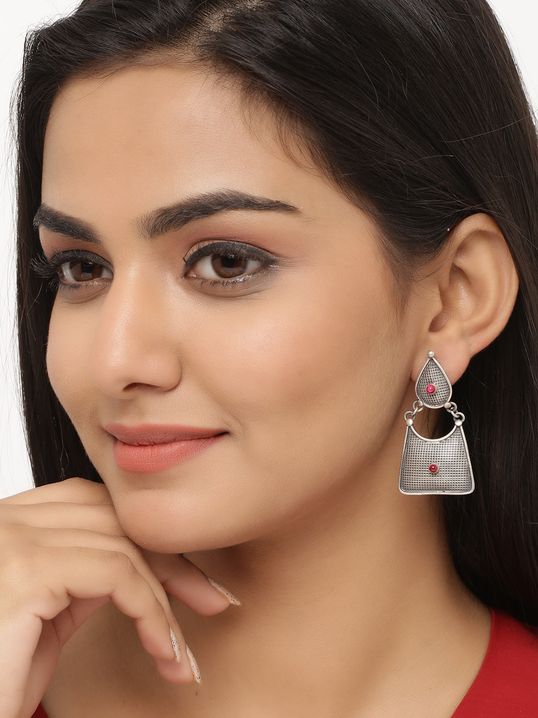 Buy Long Silver Earrings For Women Online – Gehna Shop