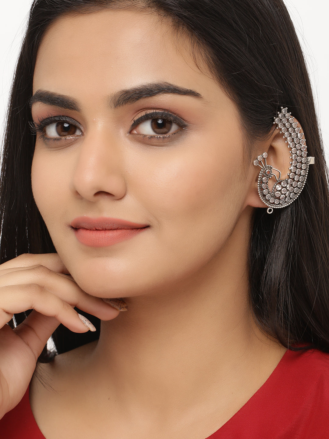 Buy Silver Color Printed Stud Earring, Push-back Stud Earring, Round Stud  Earring, Designer Earring, Casual Earring, Stud Online in India - Etsy | Online  earrings, Stud earrings, Earrings