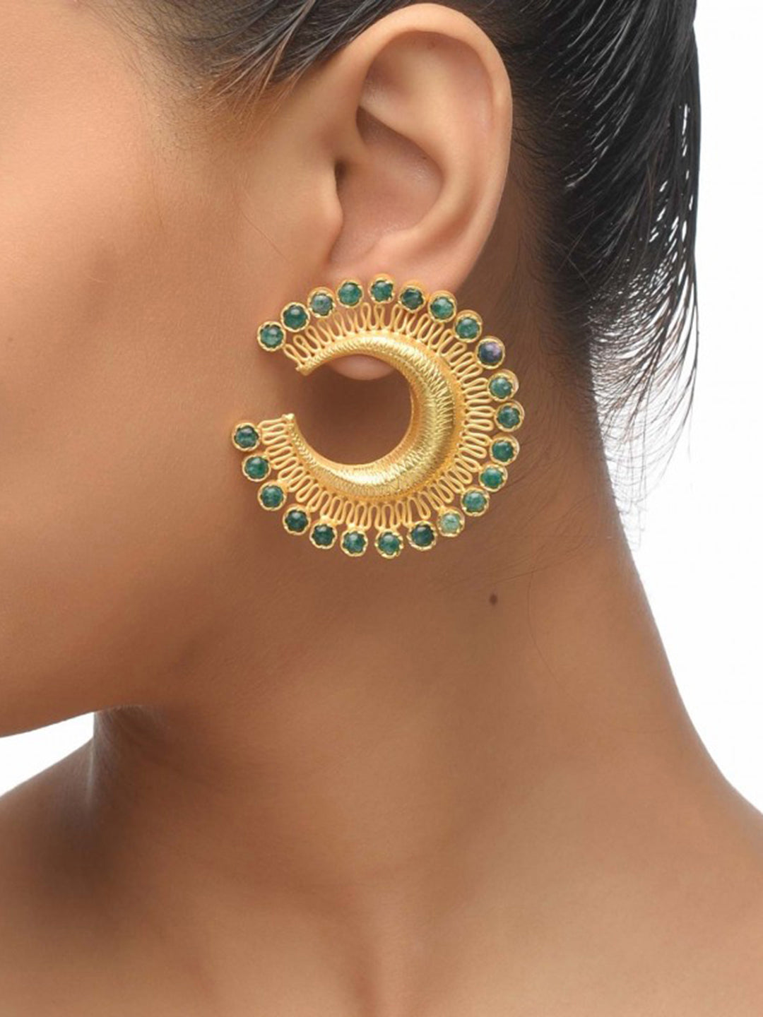 Elegant Party Wear Silver Earring