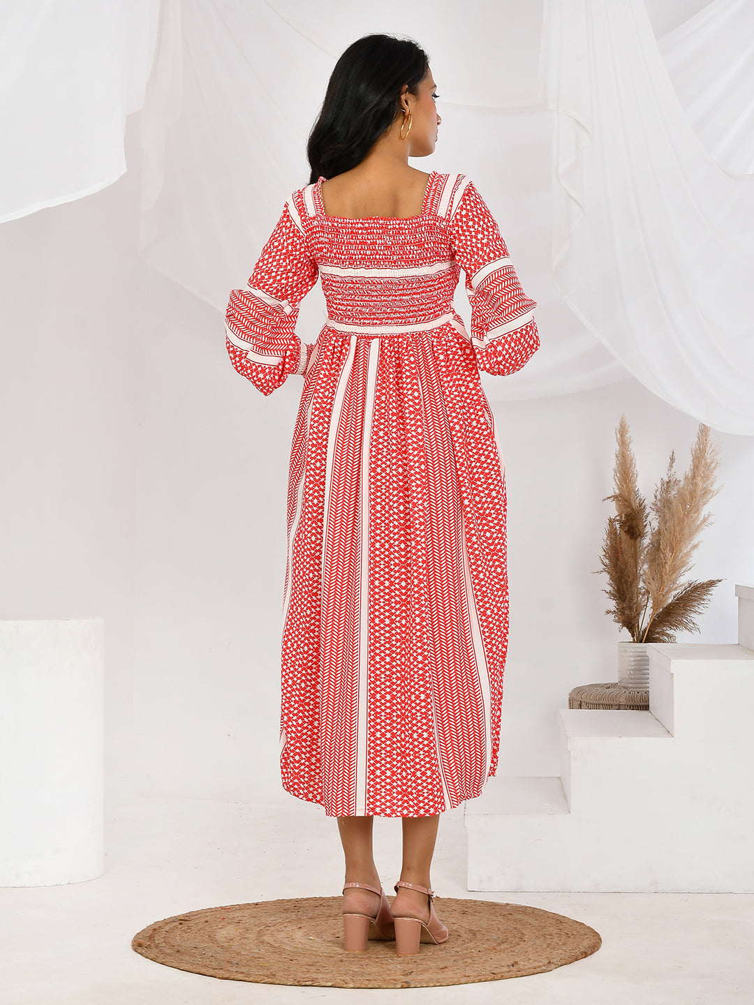 Muslin Indo Western Maxi Dress | Naari Collections