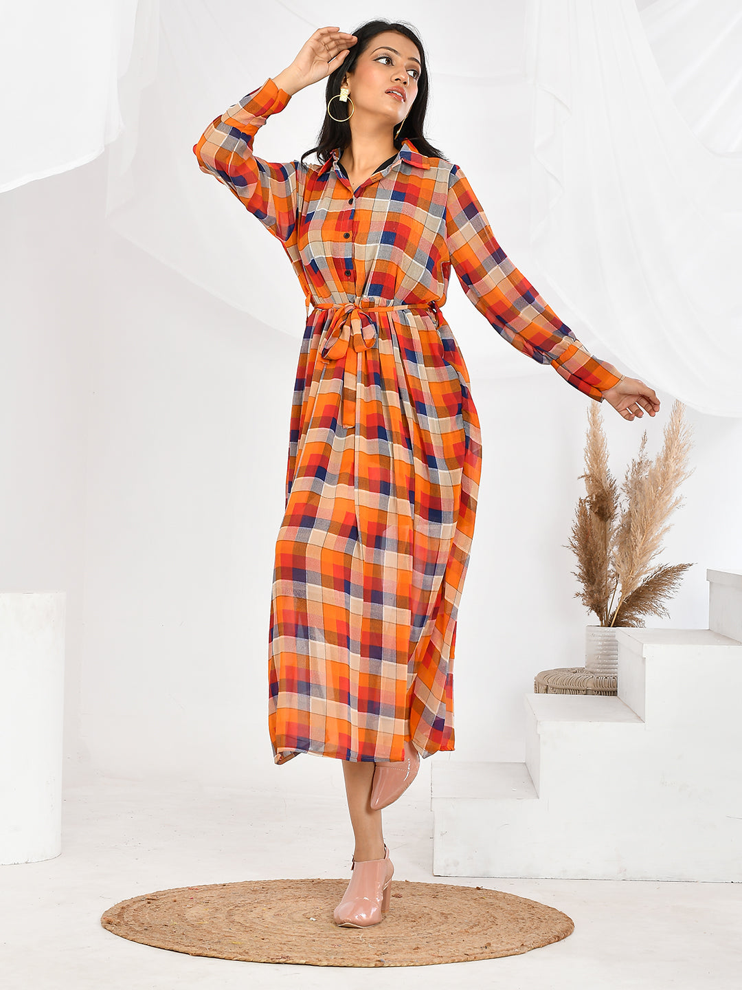 Experience the ultimate blend of style and comfort with our Red Checks Western Dresses. Perfect for parties and special occasions, these dresses are designed for women and girls who want to make a statement. The classic red checks pattern adds a touch of sophistication, making you stand out in the crowd.