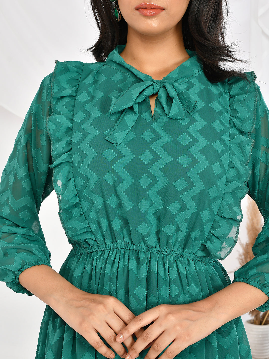 Buy Green Printed Party Wear Western Dresses for Girls & Women Online at Silvermerc | SWF2URS_10 Buy Green Printed Party Wear Western Dresses for Girls & Women Online at Silvermerc | SWF2URS_10