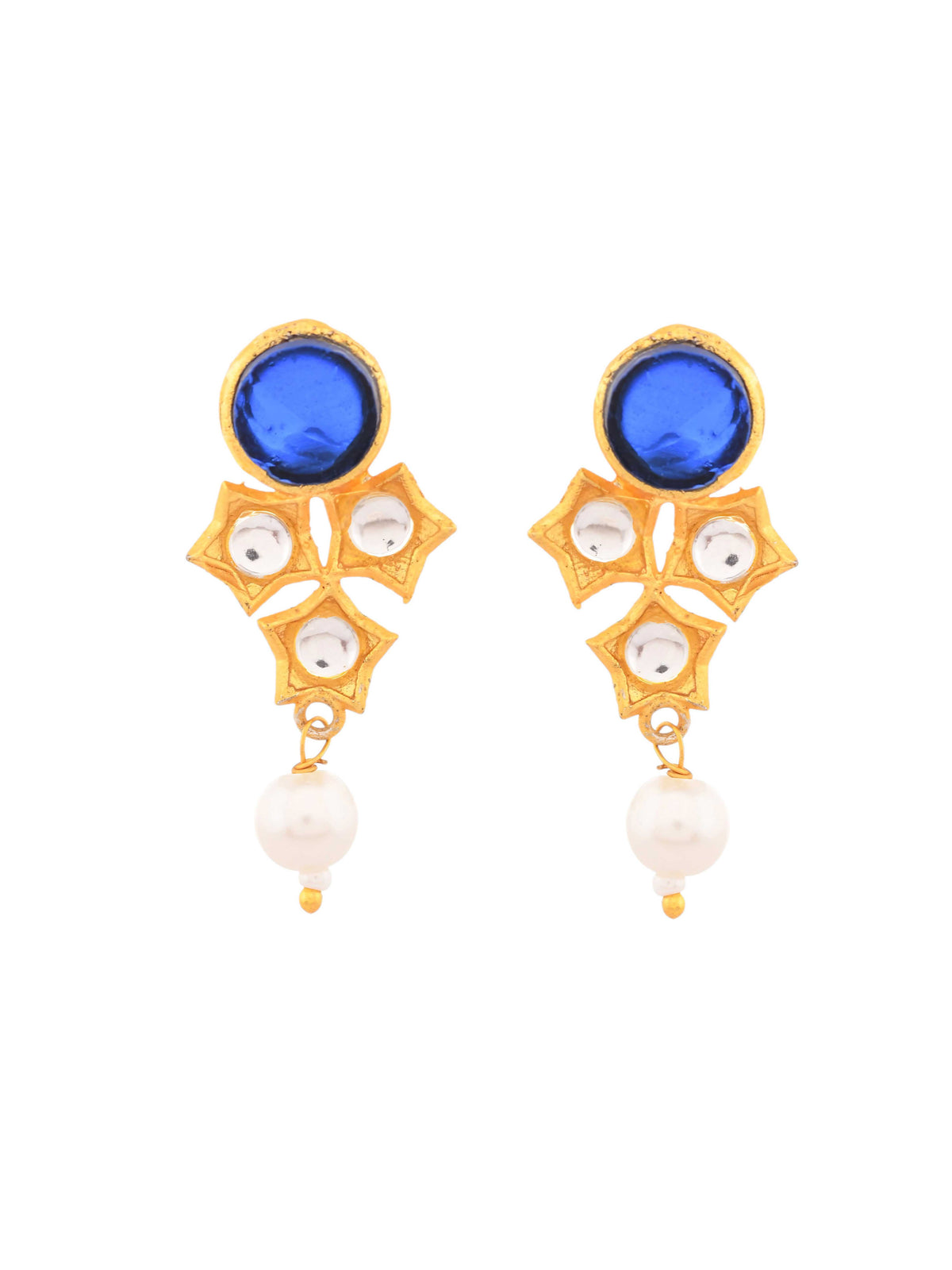 Pearl Detailing & Pendant Necklace Set with Earrings for Women | Traditional Ethnic Jewellery Set