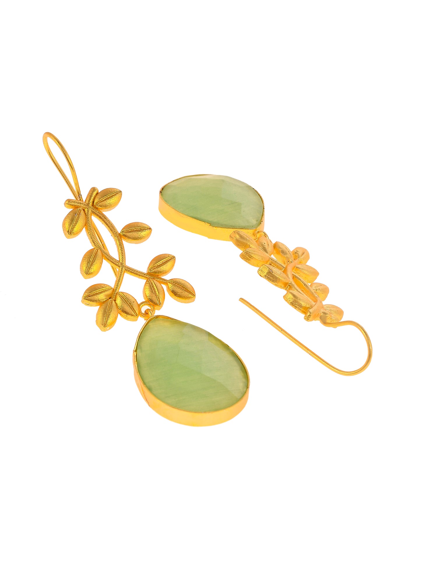 Gold Plated Artificial Stylish Drop Dangle Earrings For Women