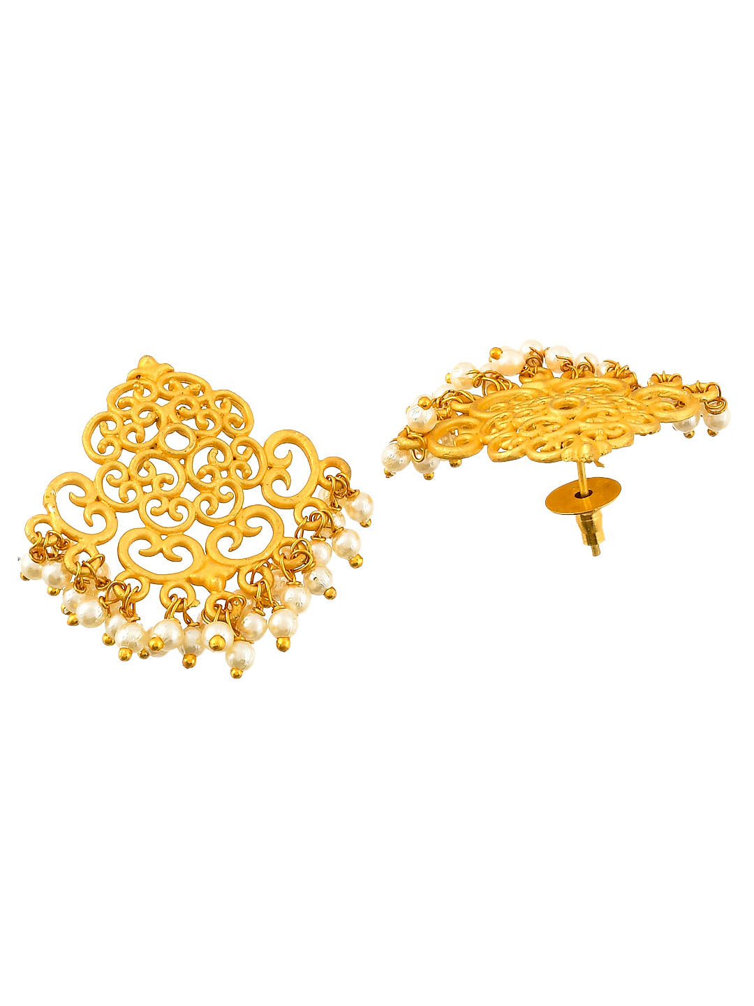 Gold Plated Pearl Filigree Jewellery Set