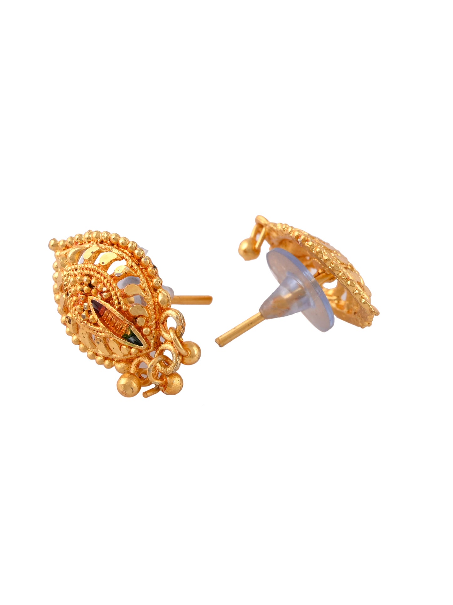 Gold Plated Handcrafted Meenakari Jewellery Set