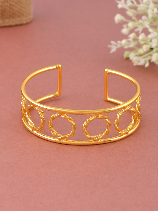 Circular Connect Gold plated Bracelet