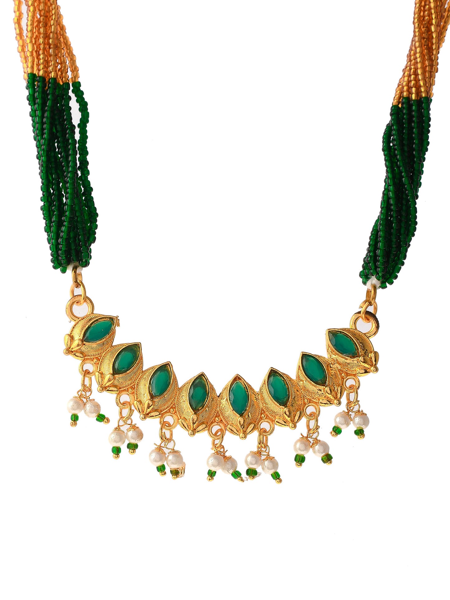 Gold Plated Artificial Necklace Jewellery Set For Women