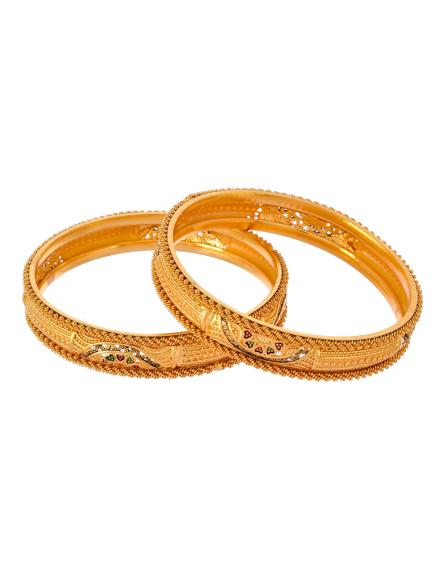 Set Of 2 Gold Plated Bangles