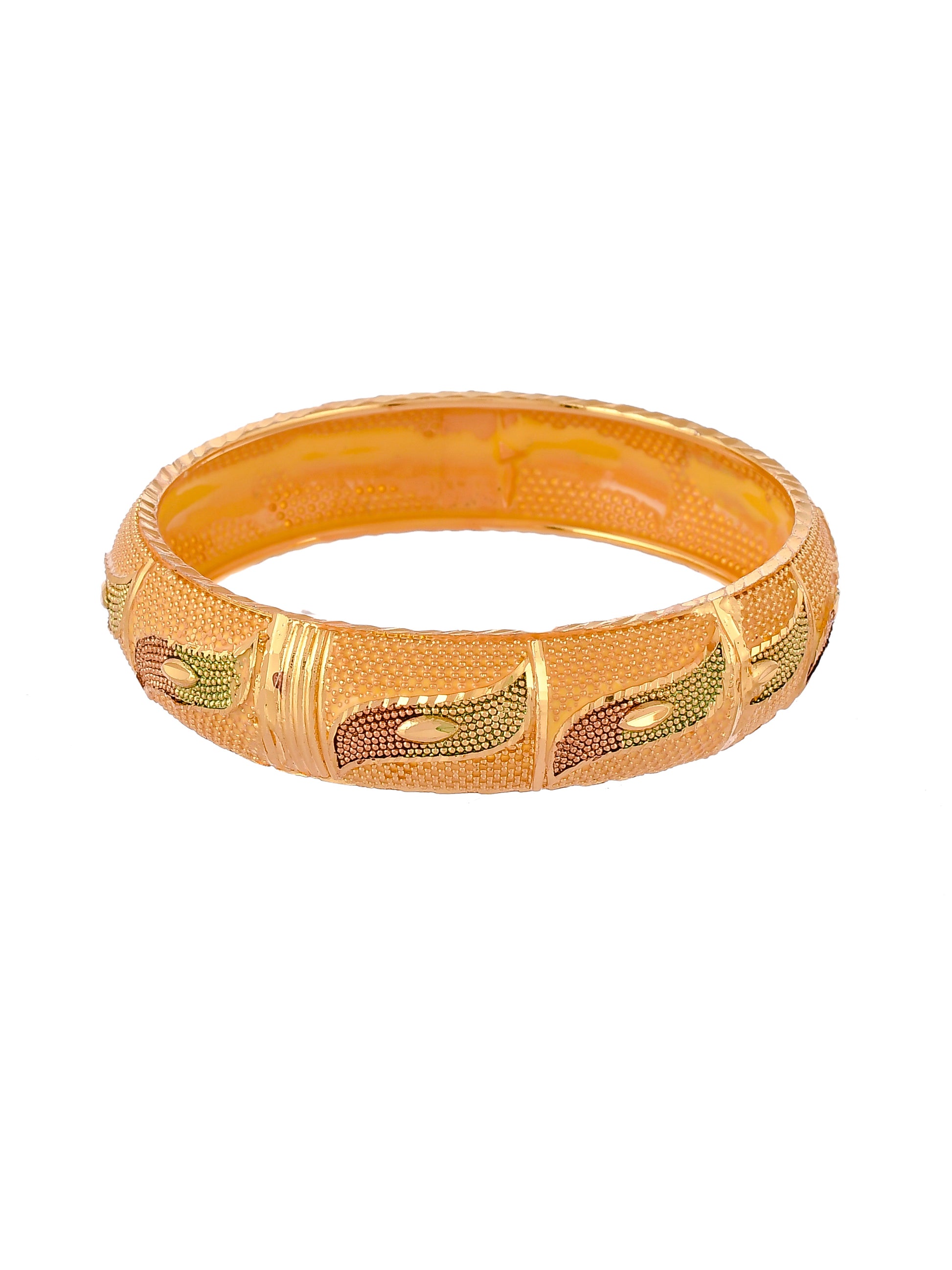 Set Of 2 Gold Handcrafted Bangles