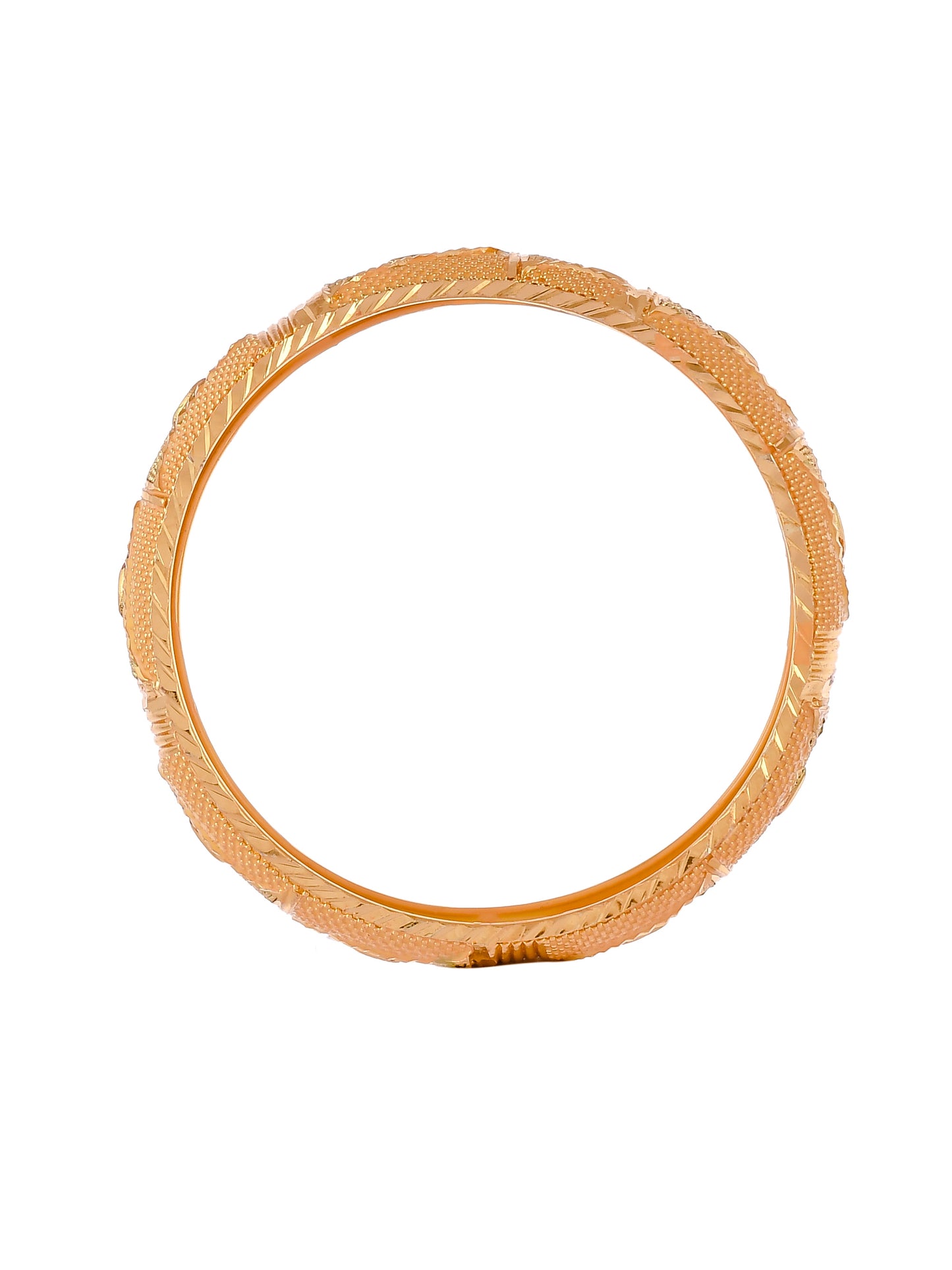 Set Of 2 Gold Handcrafted Bangles