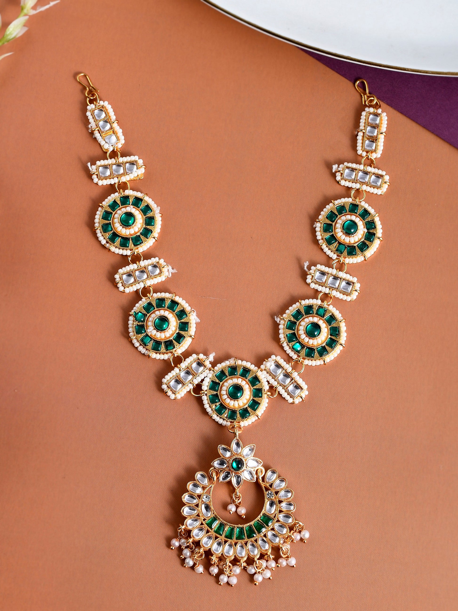 Gold-plated & Kundan Ethnic Matha Patti for Women Online