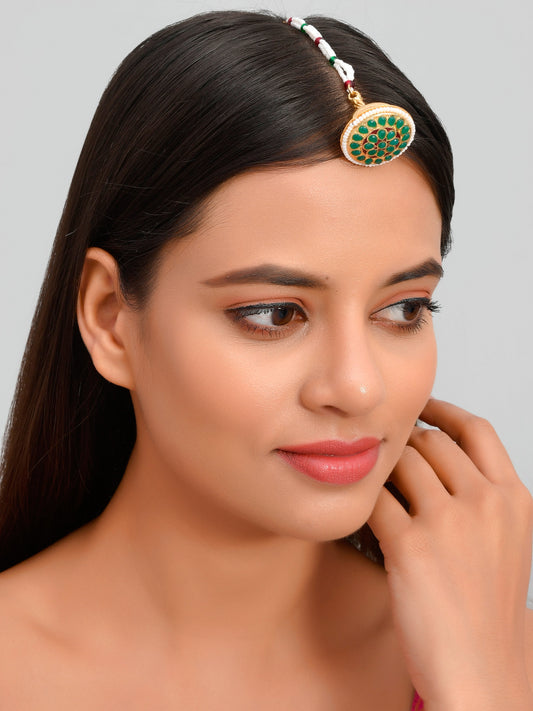Rajputi Borla Maangtika - Head Jewellery for Women Online