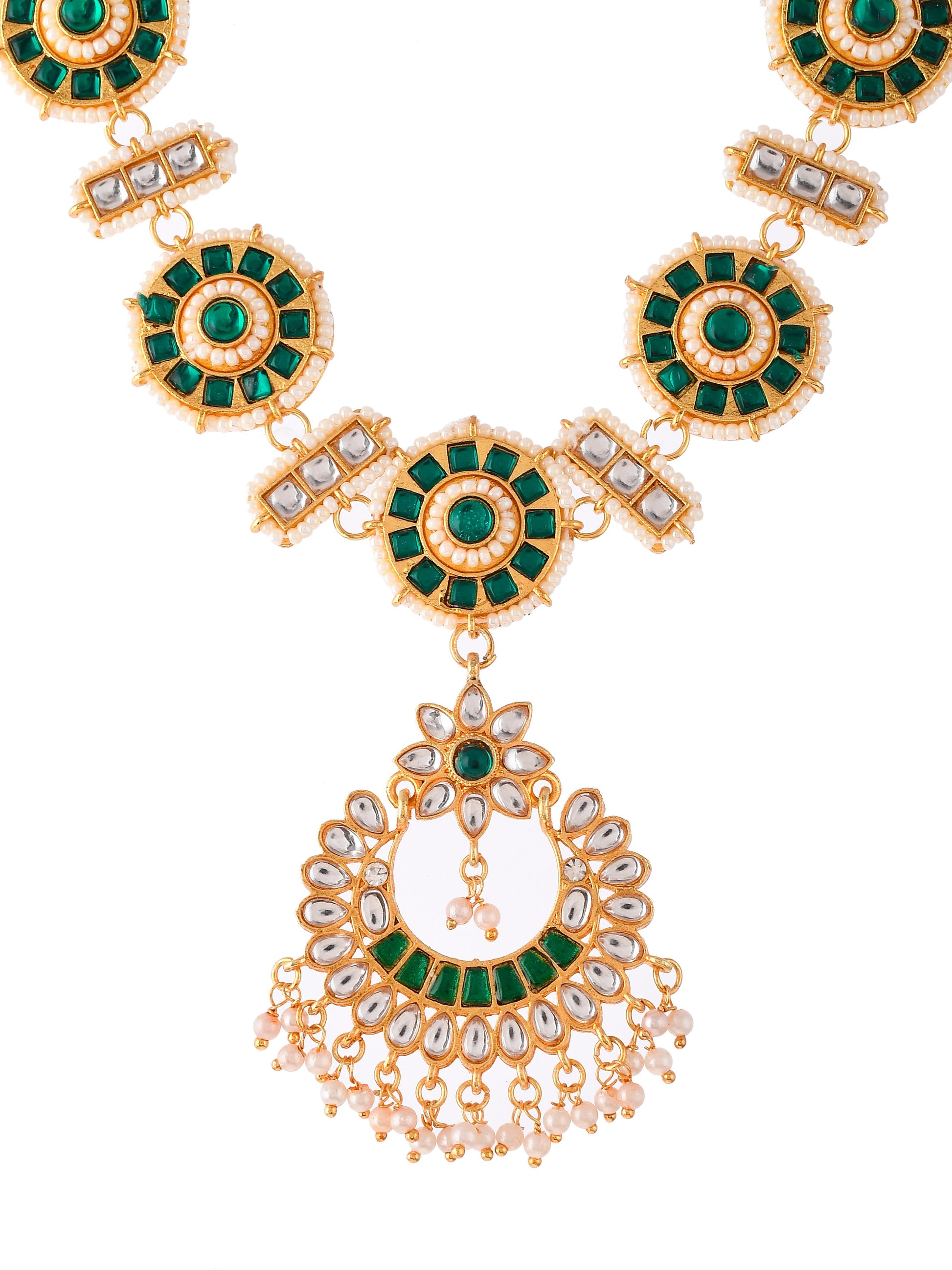 Gold-Plated & Kundan Studded Matha Patti