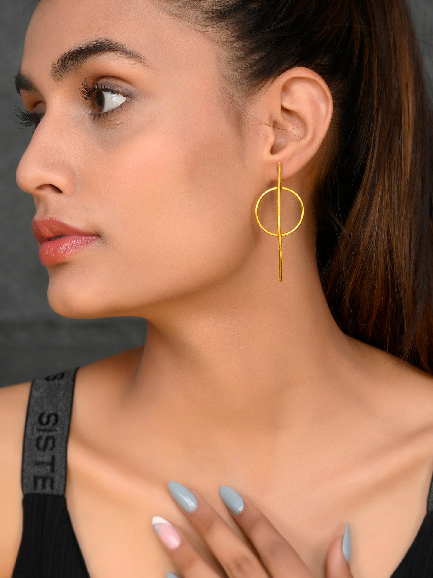 Gold Plated Western Drop Earrings