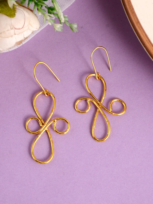 Gold Plated Handcrafted Western Earring