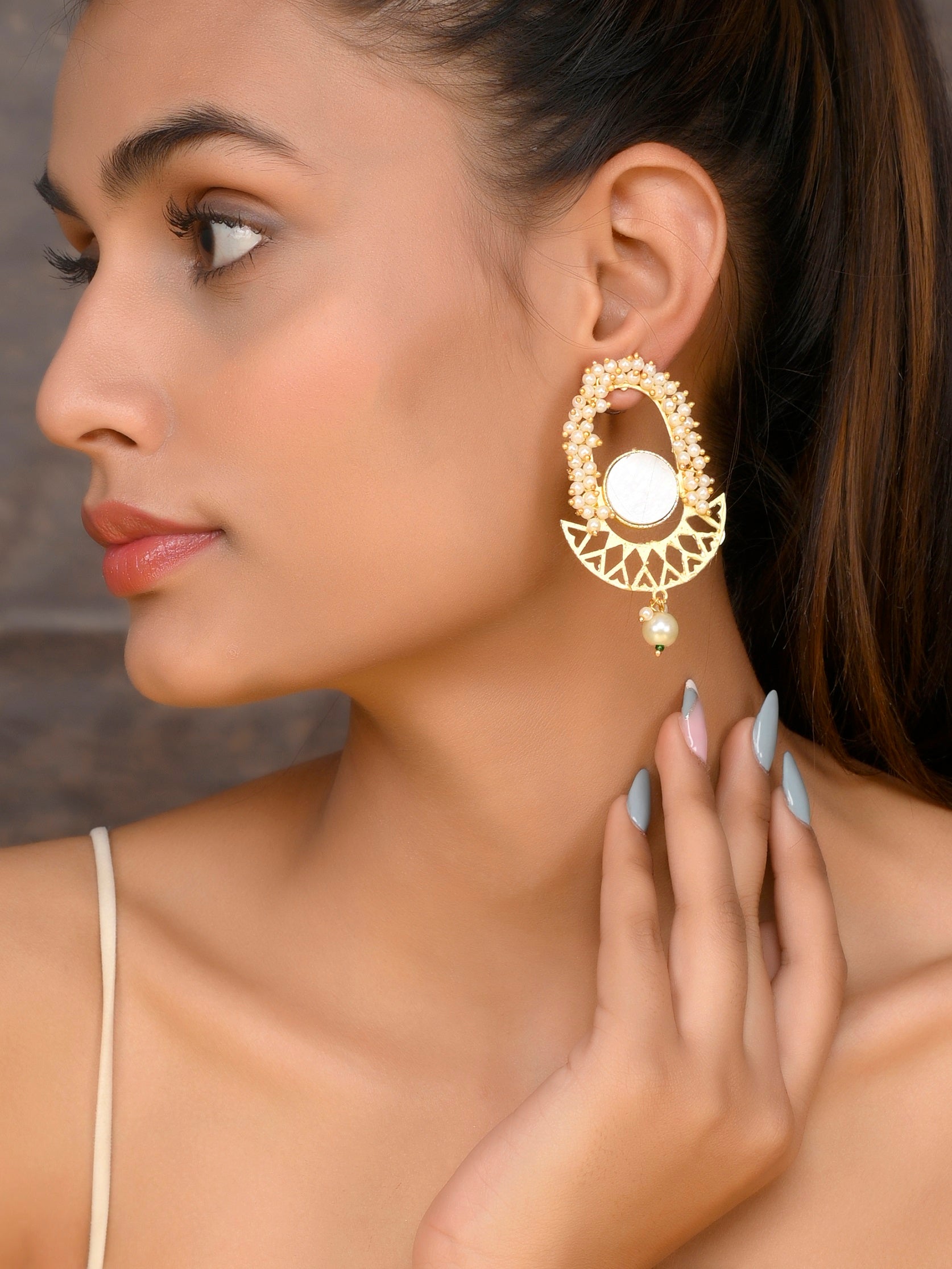 Heavy hot sale hanging earrings