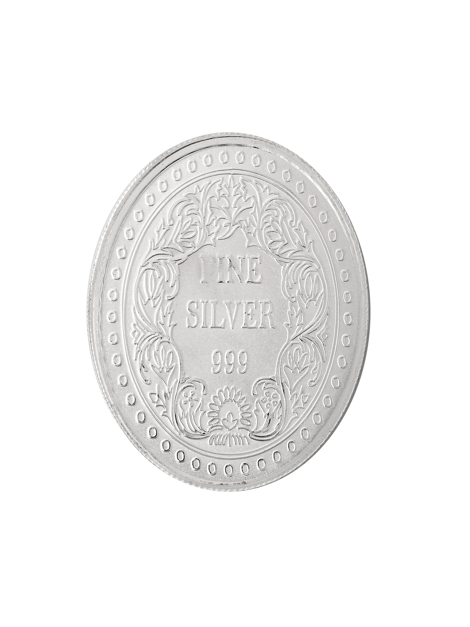 Buy 20 Grams Queen Victoria Oval Shaped 999 Silver Coin Online at