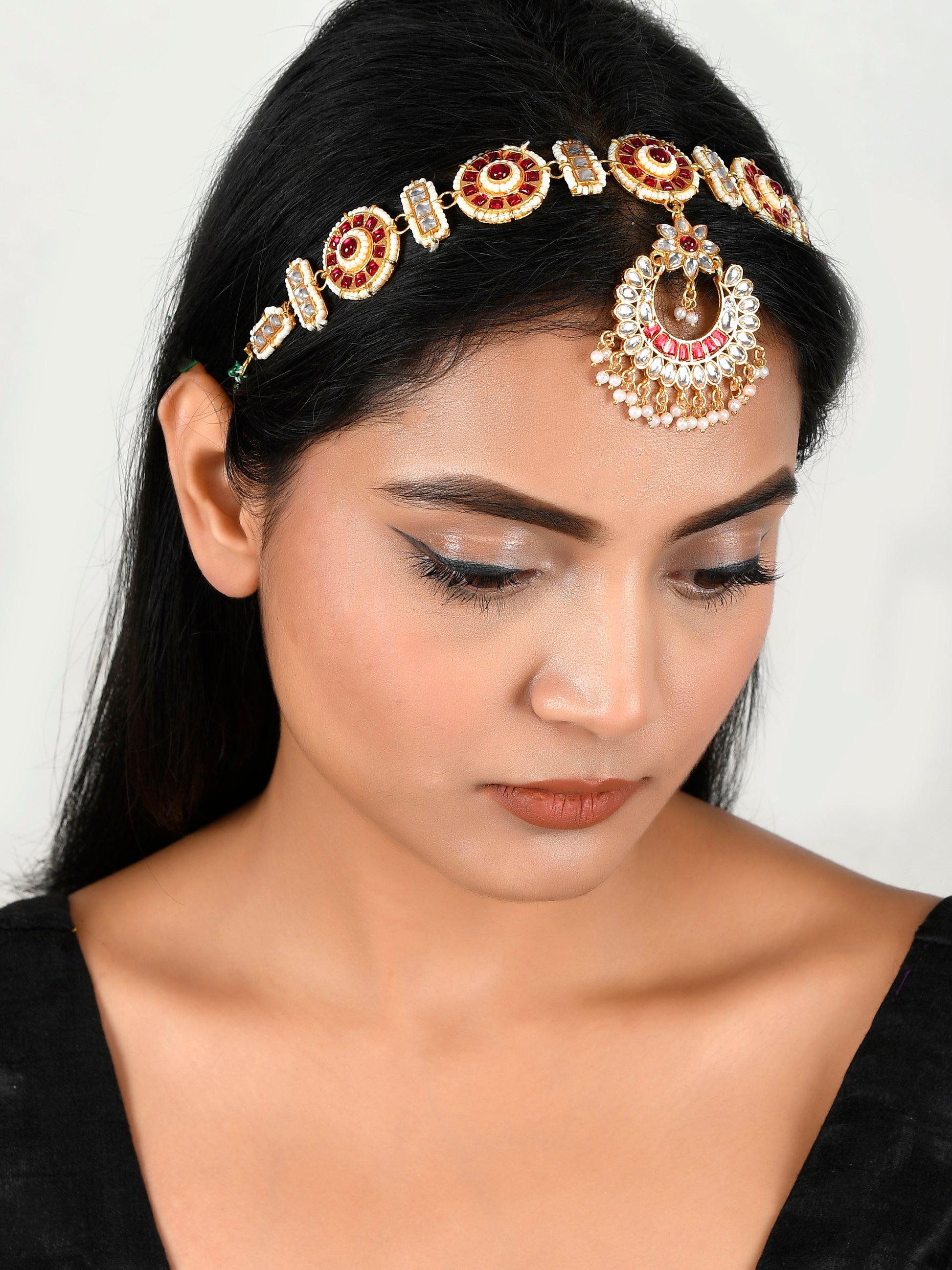 Women Gold-plated & Kundan Studded Matha Patti for Women Online