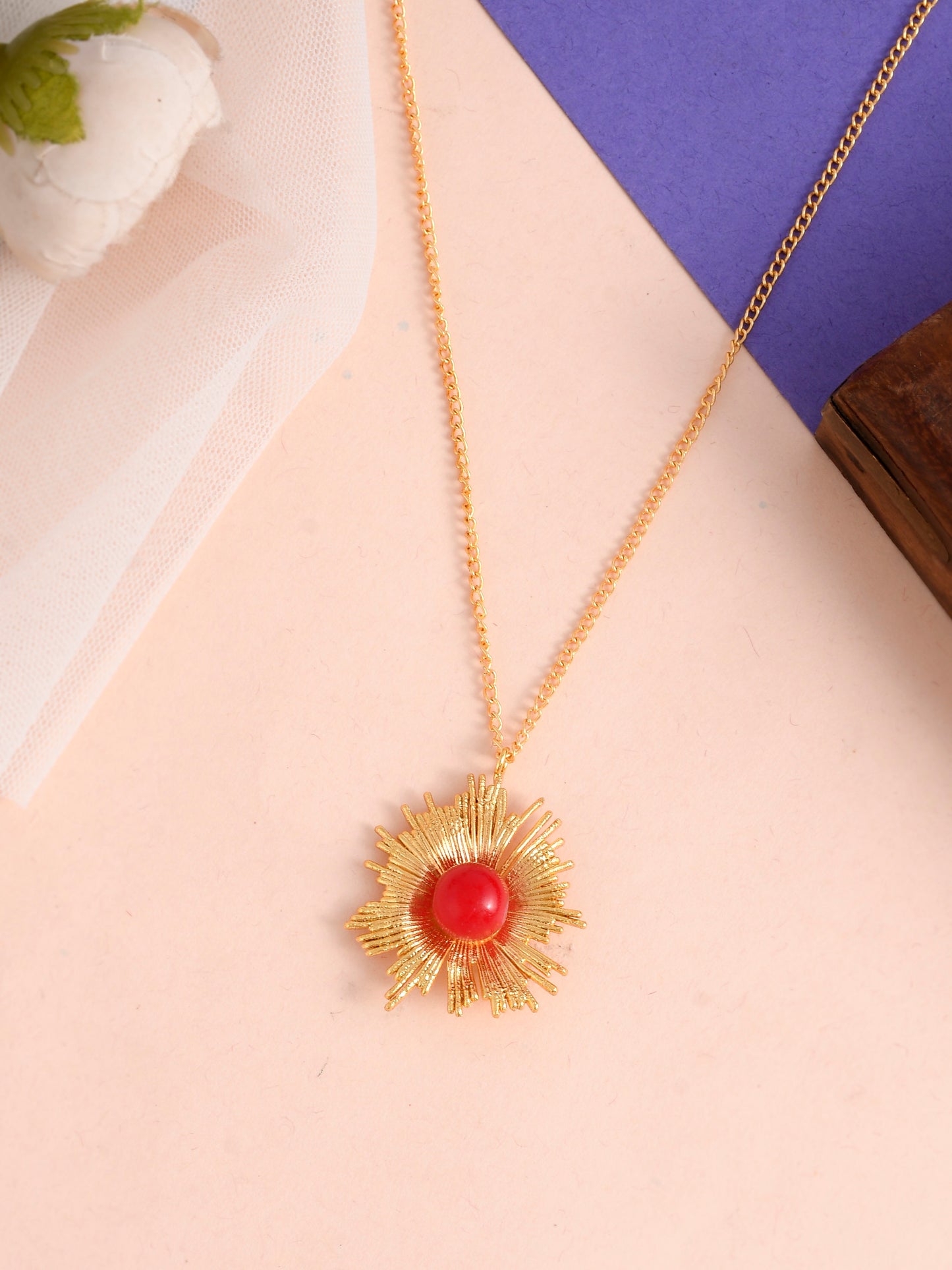 Gold Plated Pendant Handcrafted Gold Plated Necklaces for Women Online