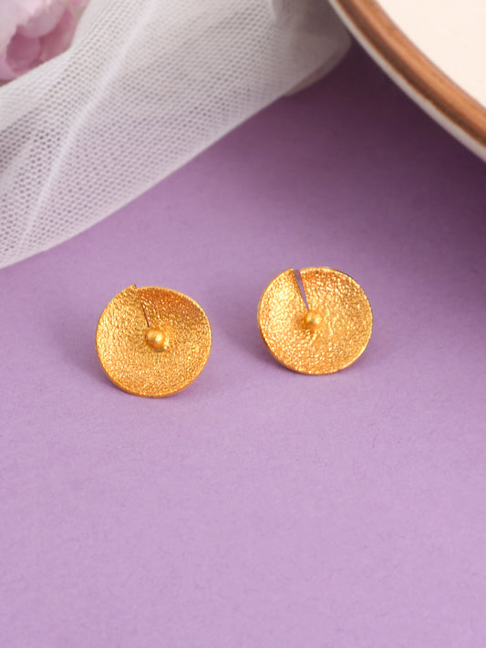 Gold-plated Handcrafted Contemporary Studs Earrings for Women Online