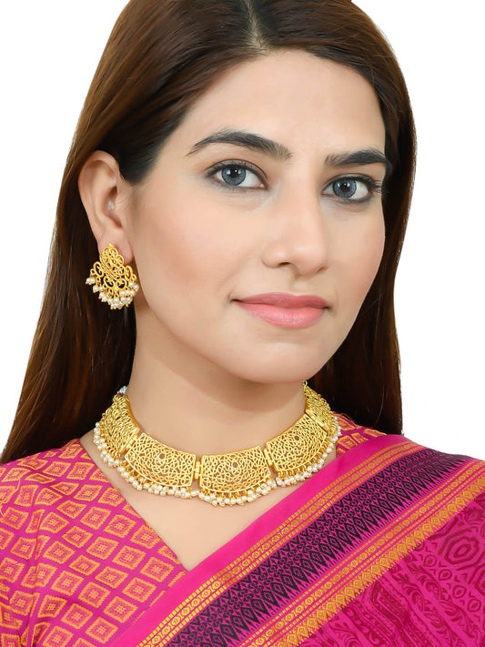 Golden Filigree Jewellery Sets for Women Online