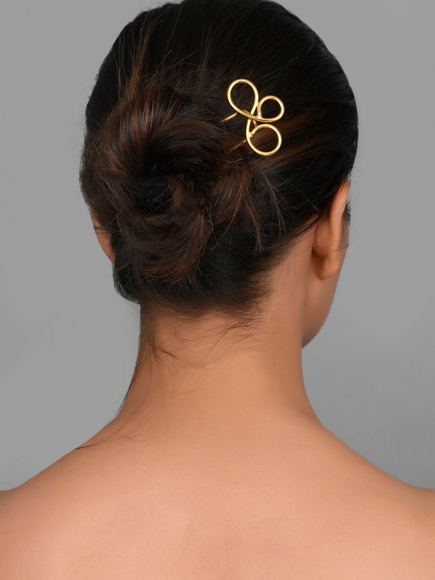Women Gold Toned Embellished Hair Accessory