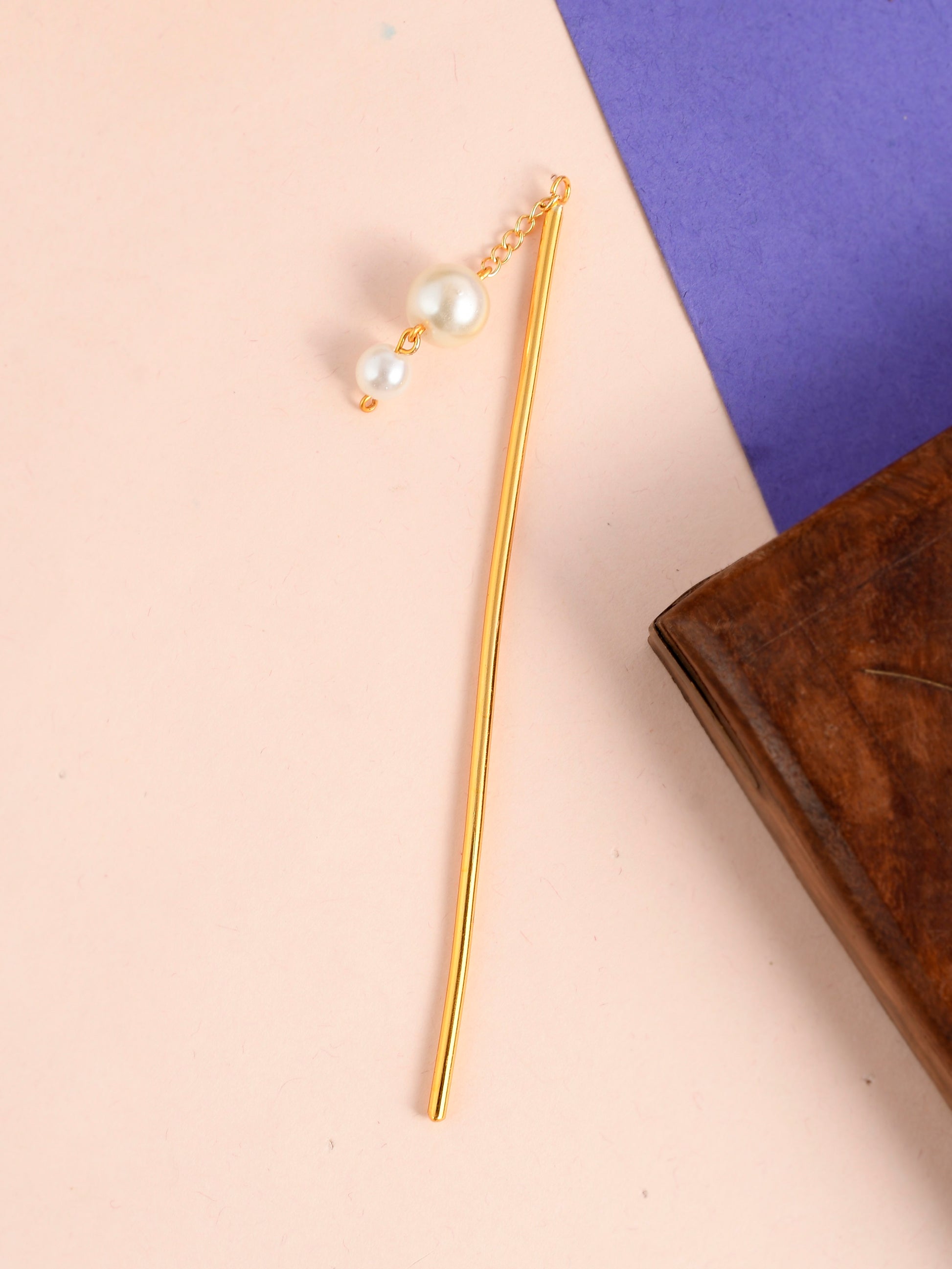 Gold Plated Metalic Hair Stick