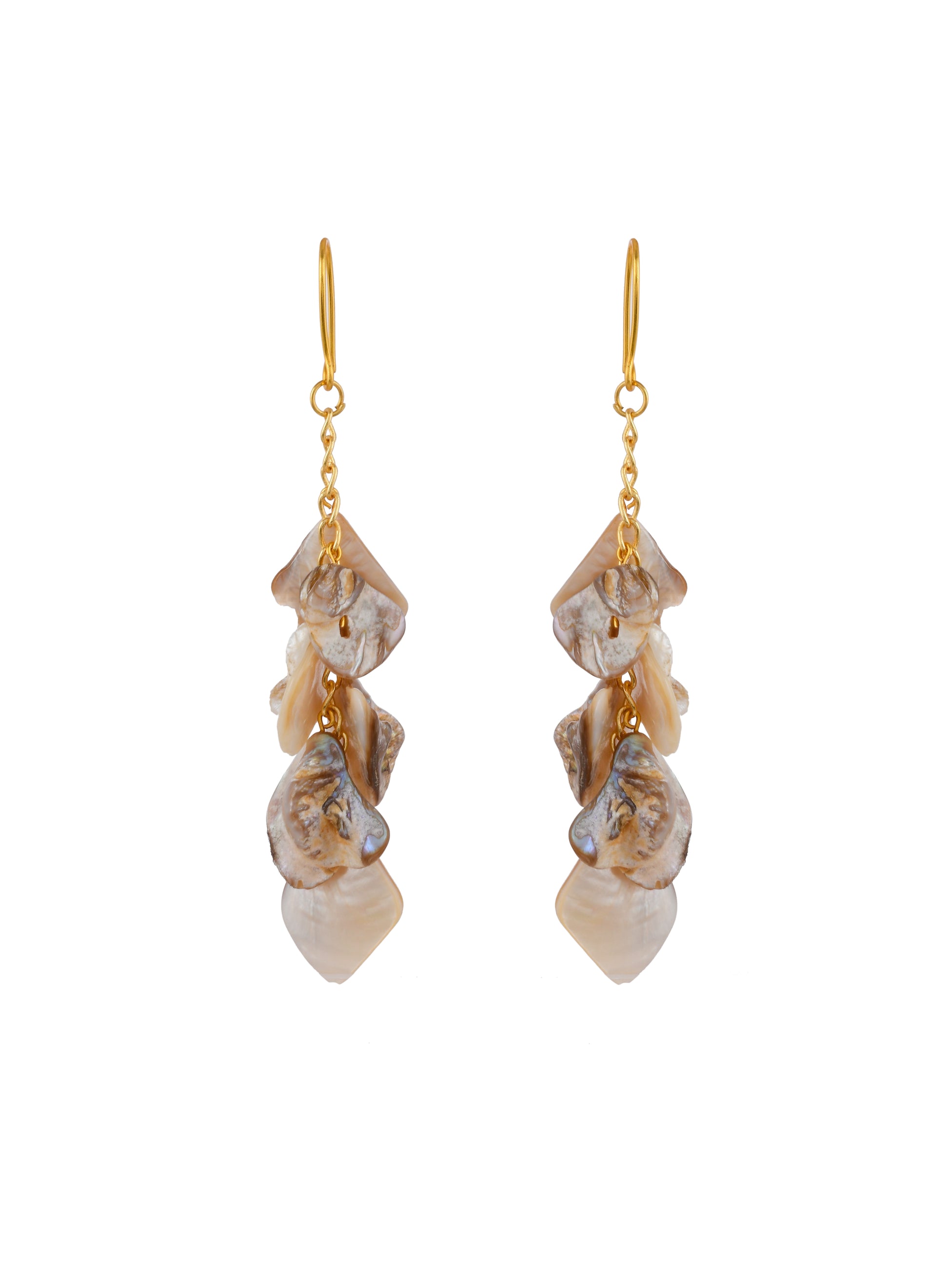 Gold Plated Stone Earrings