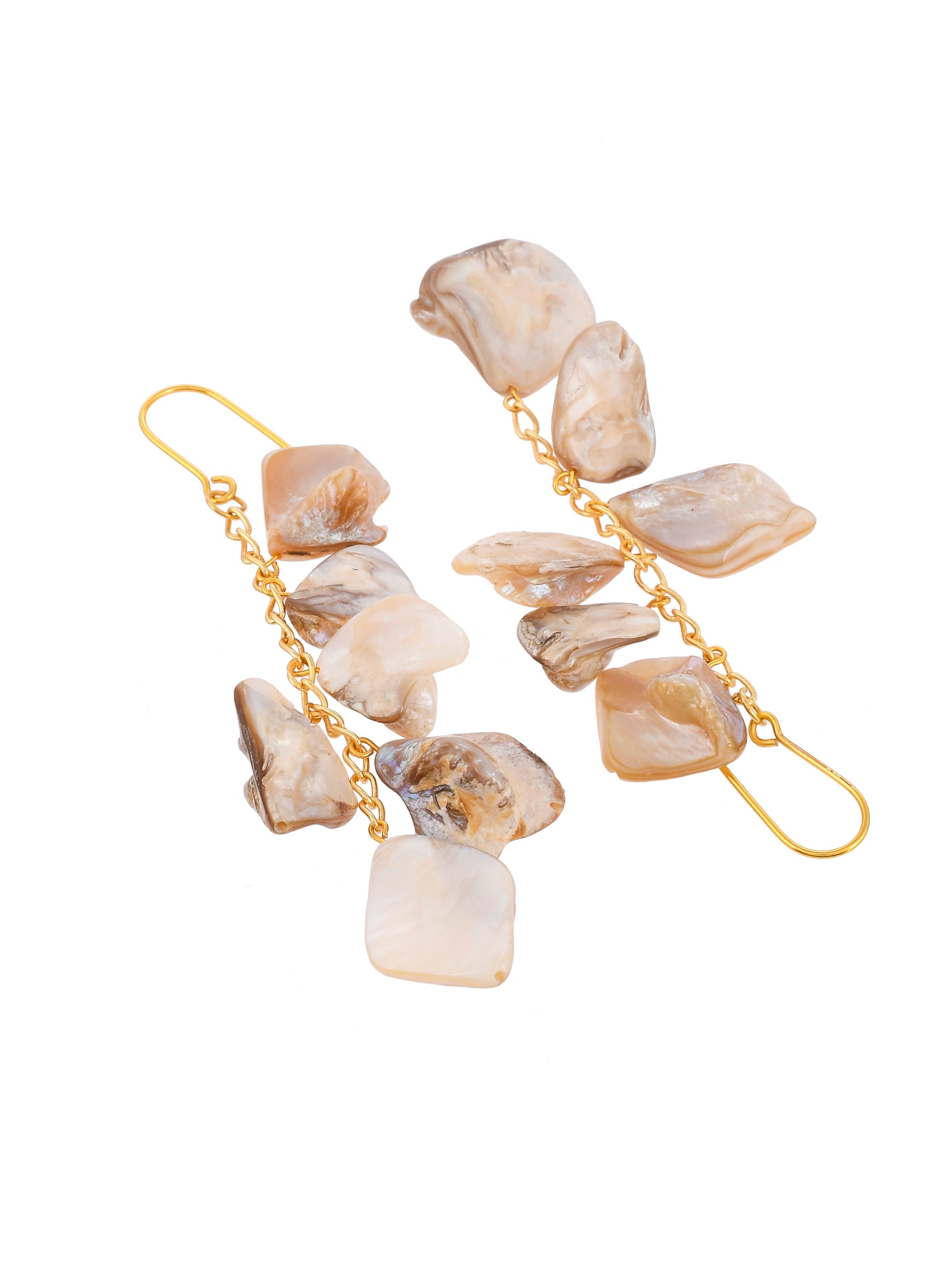 Gold Plated Stone Earrings