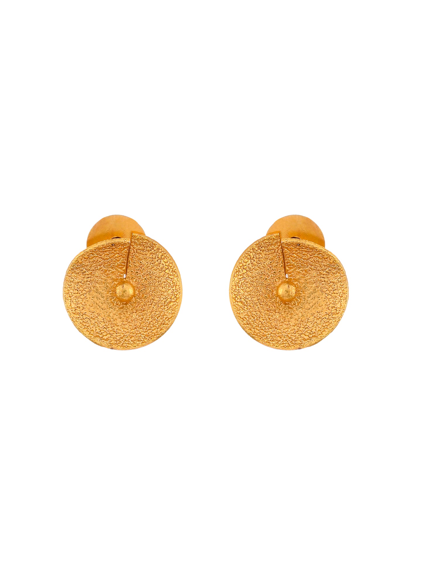 Gold-Plated Handcrafted Contemporary Studs Earrings