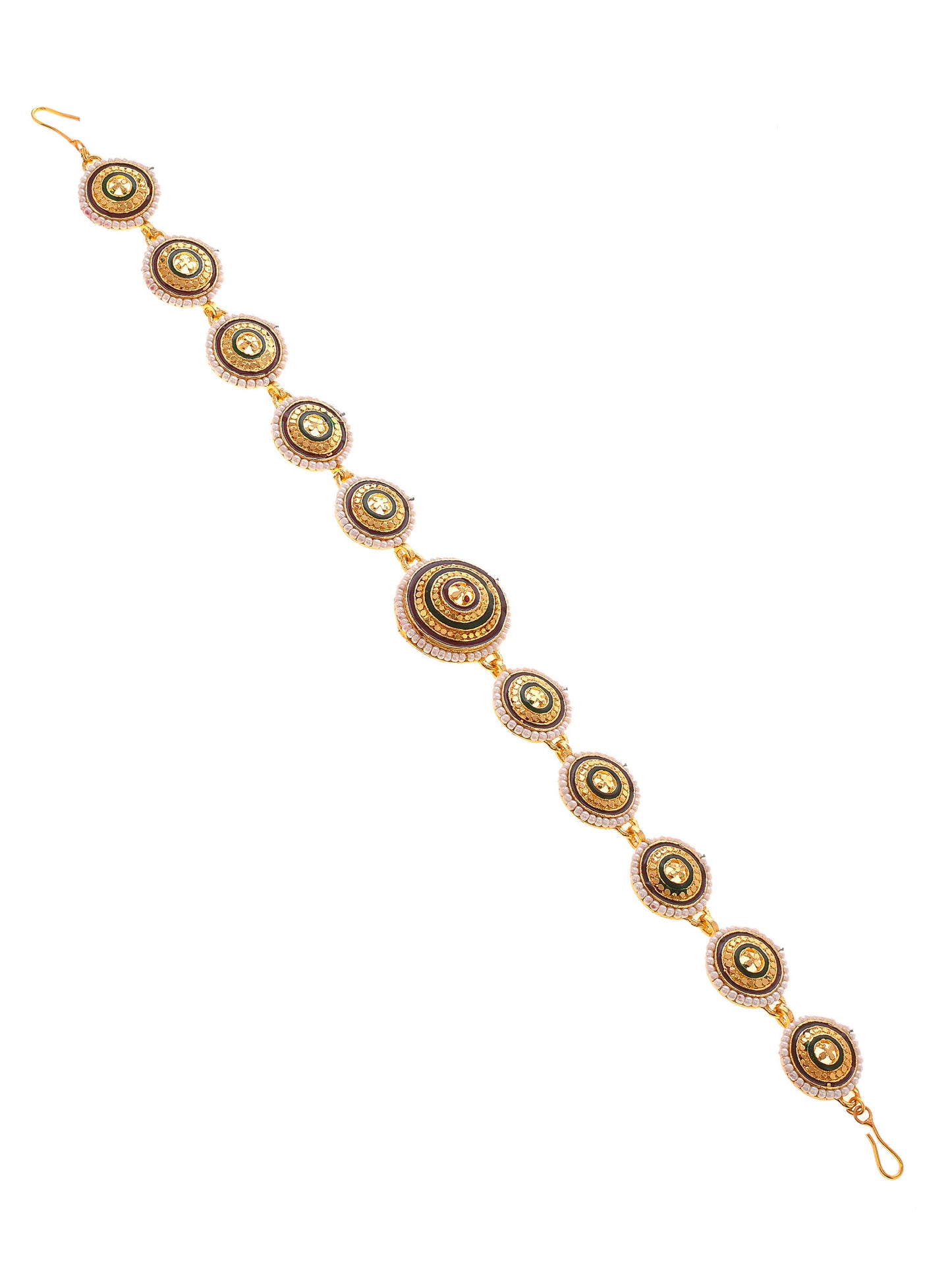 Gold Plated Rajasthani Rajputi Traditional Mehri Head Chain