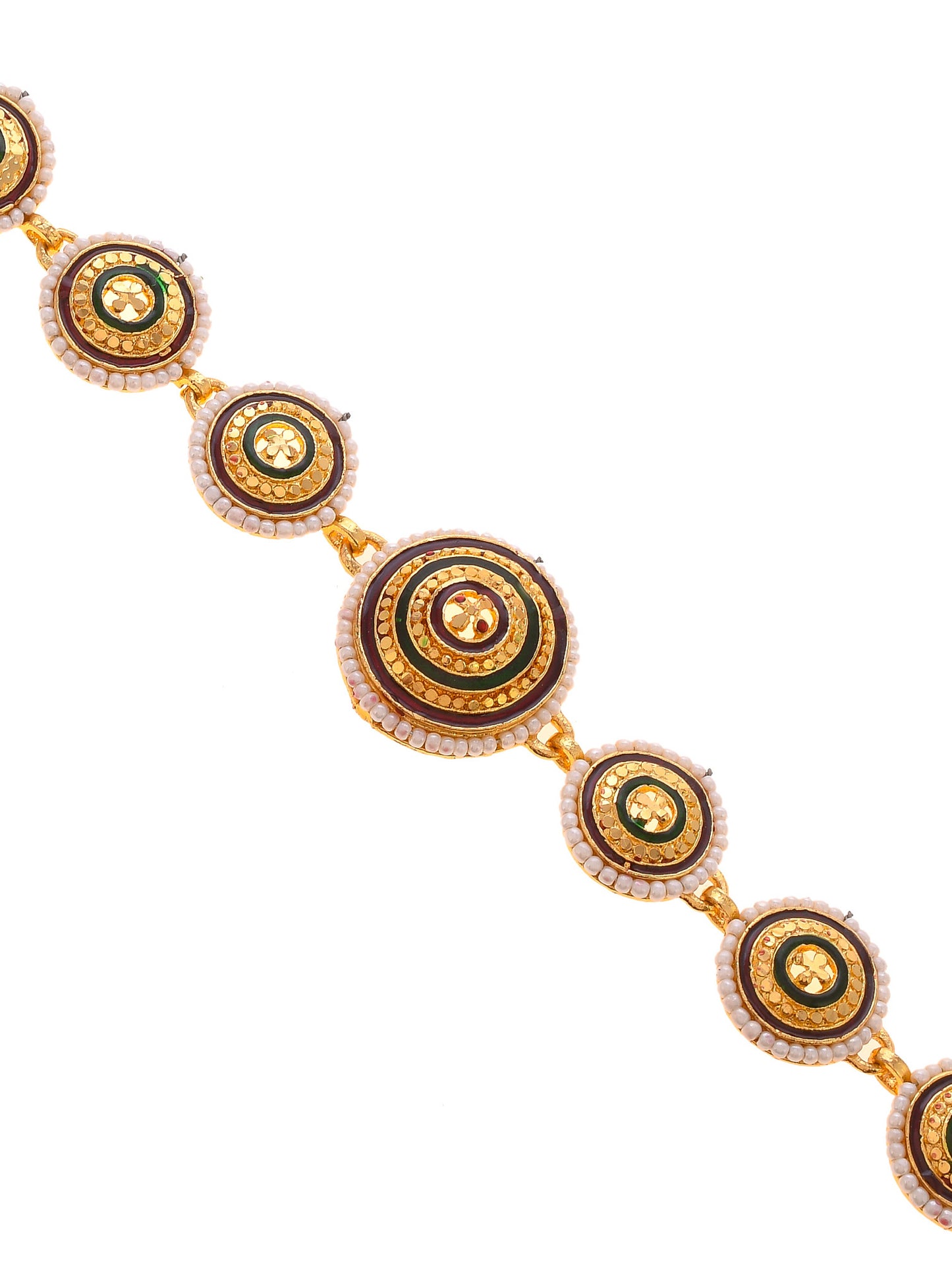 Gold Plated Rajasthani Rajputi Traditional Mehri Head Chain