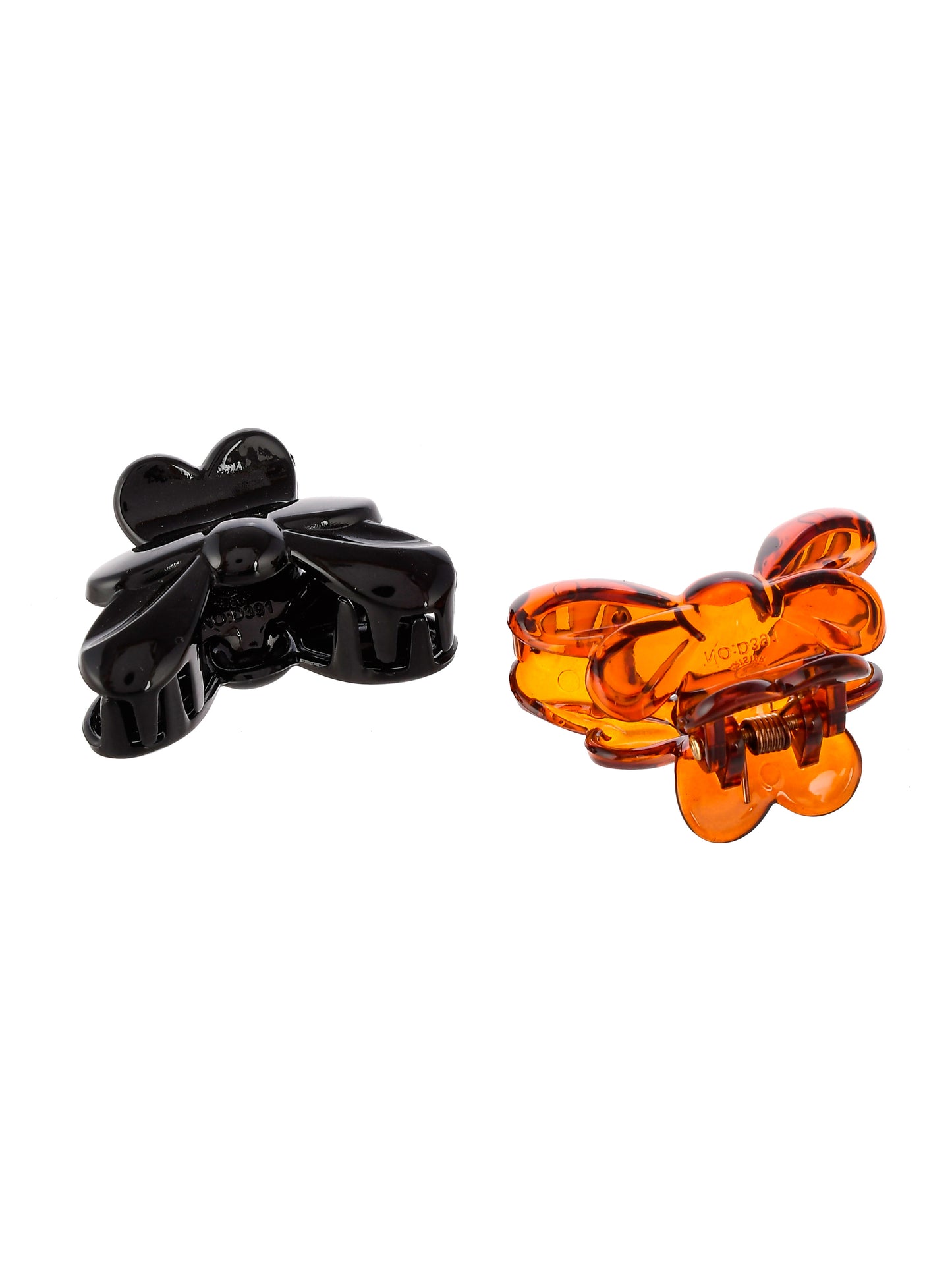 Set Of 2 Brown Black Claw Clip