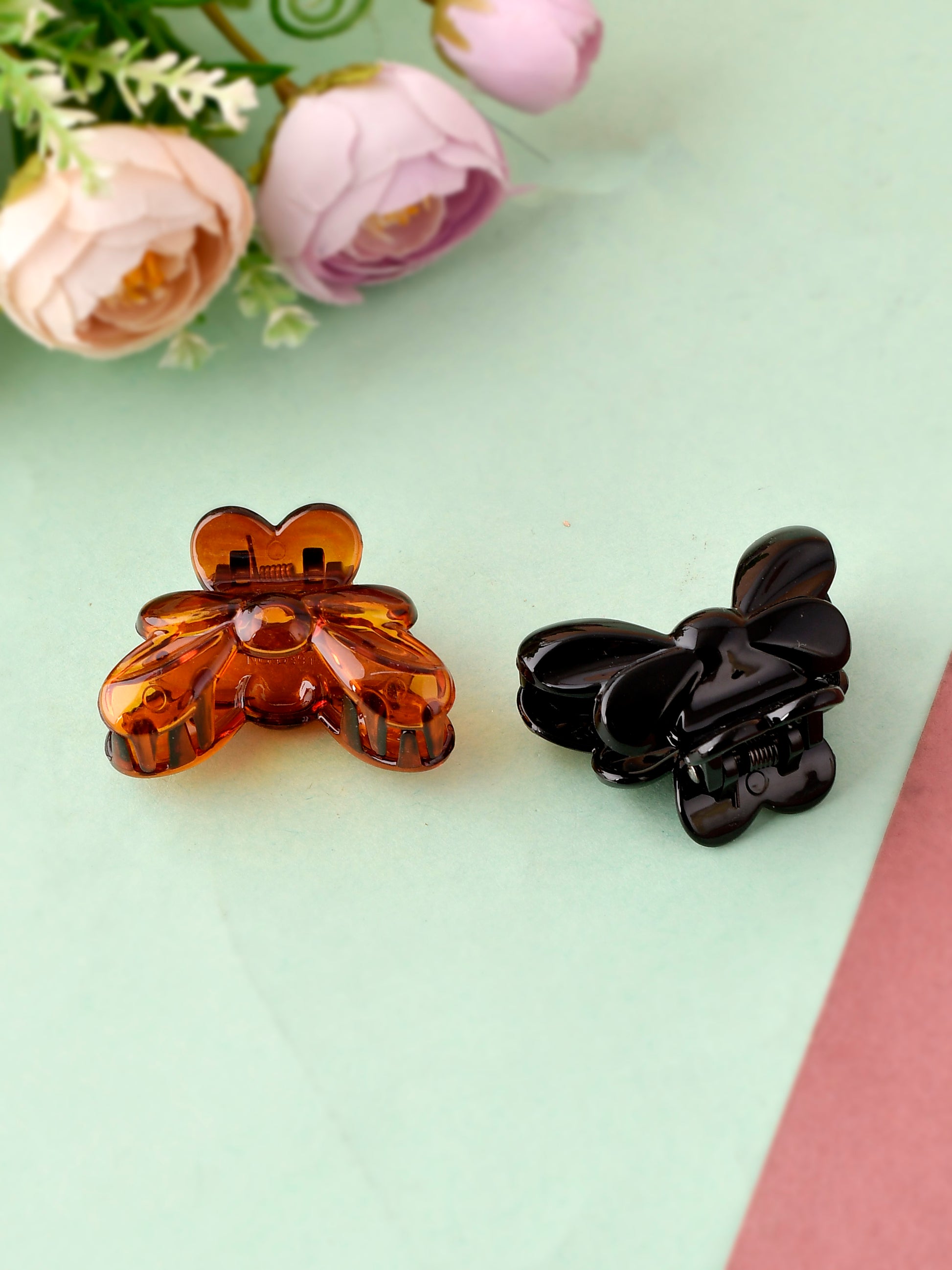 Set of 2 Brown & Black Claw Clip - Hair Accessories for Women Online