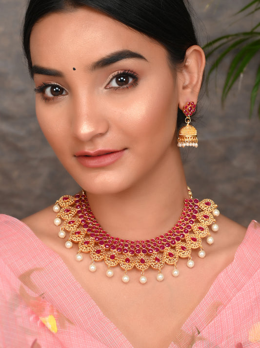 Gold Plated Ethnic Pearl Jewellery Sets for Women Online