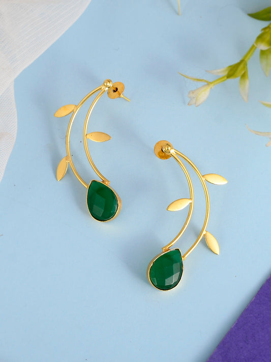 Gold-plated Contemporary Half Hoop Earrings for Women Online