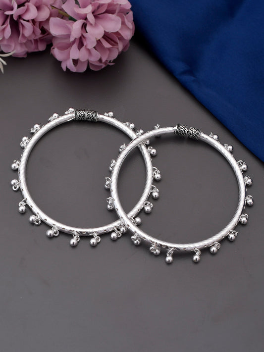 Silver Plated Kada Anklets for Women Online