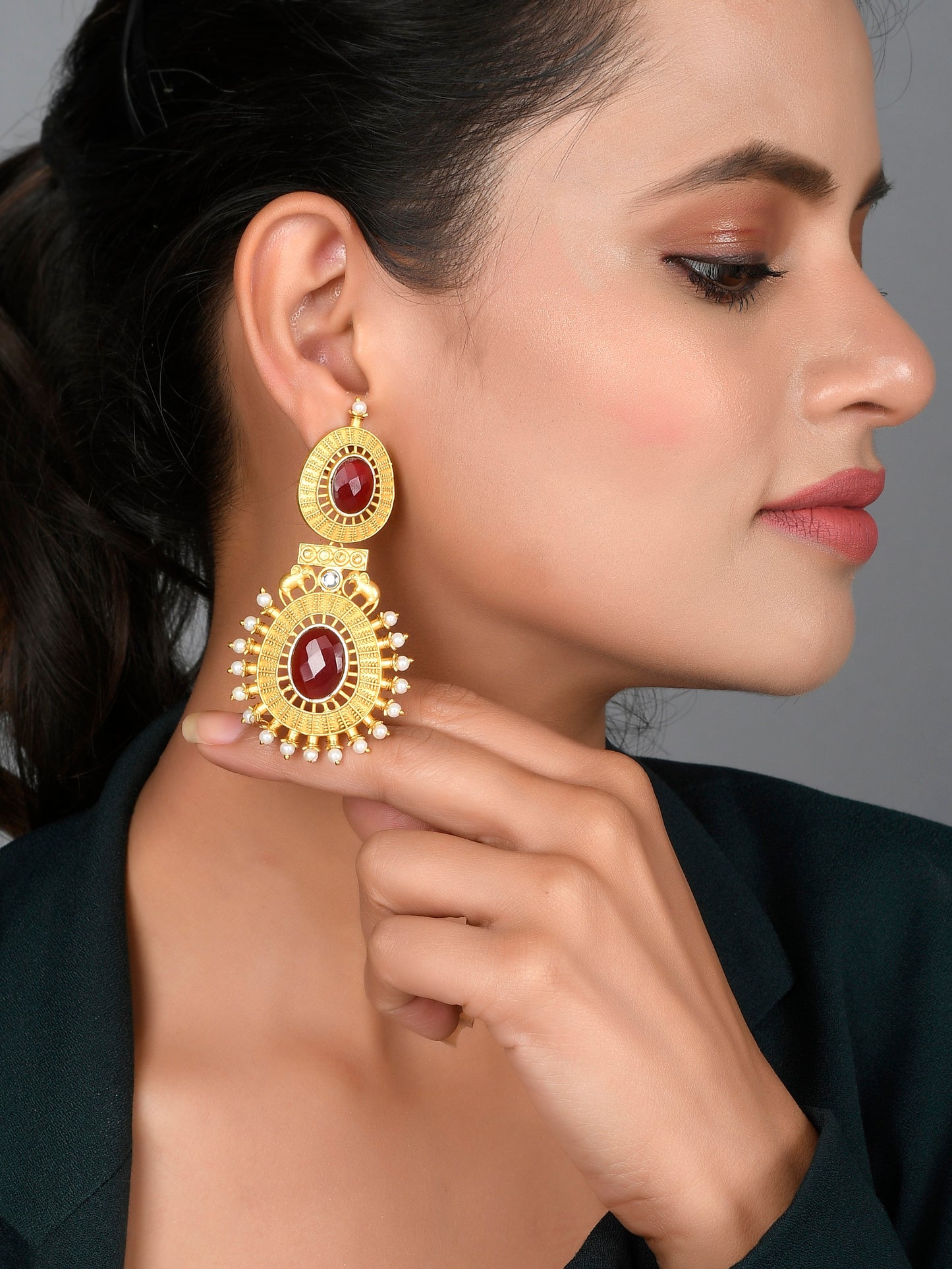 Gold-Plated Classic Drop Earrings