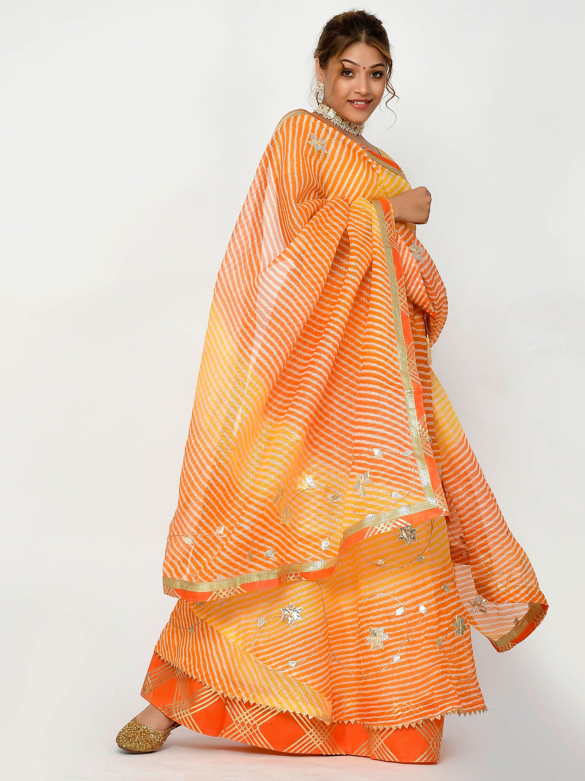 Nitara Kota Doriya Lehanga With Dupatta And Unstitched Blouse