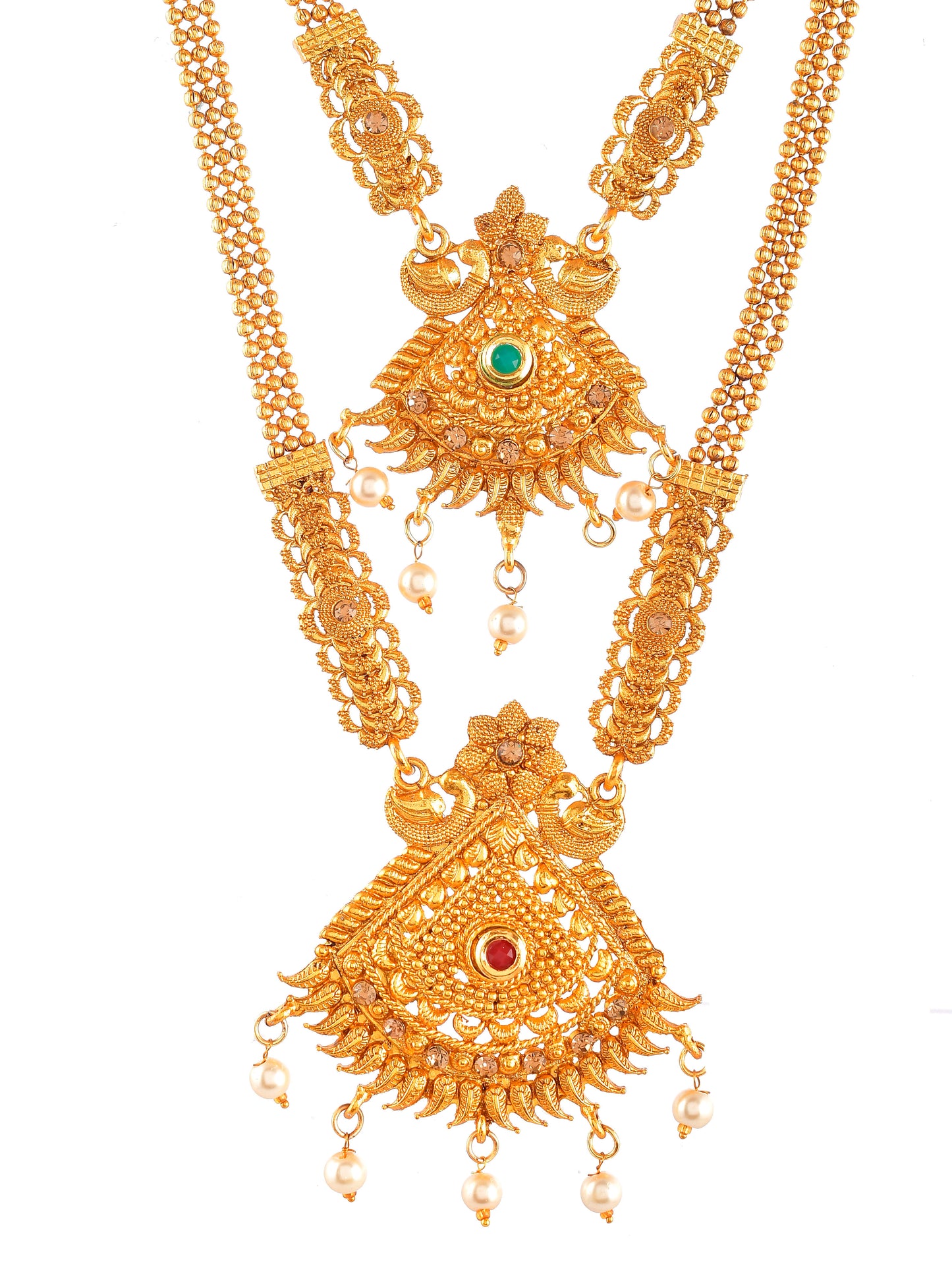 South Indian Layered Temple Jewellery Set