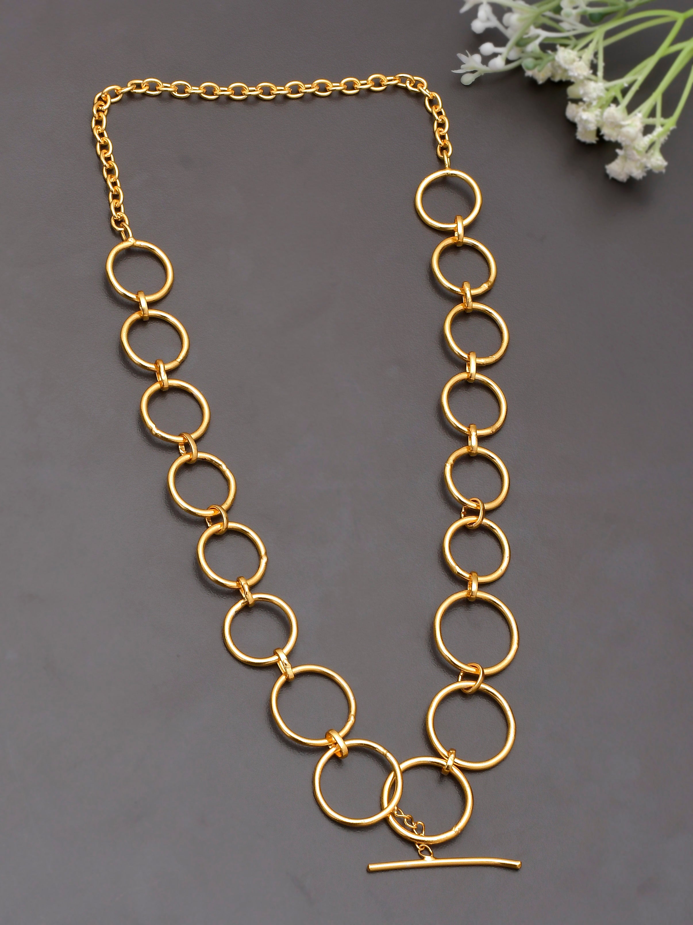 Buy Gold Plated Circle Chain Gold Plated Necklaces For Women Online At buy-gold-plated-circle-chain-gold-plated-necklaces-for-women-online-at