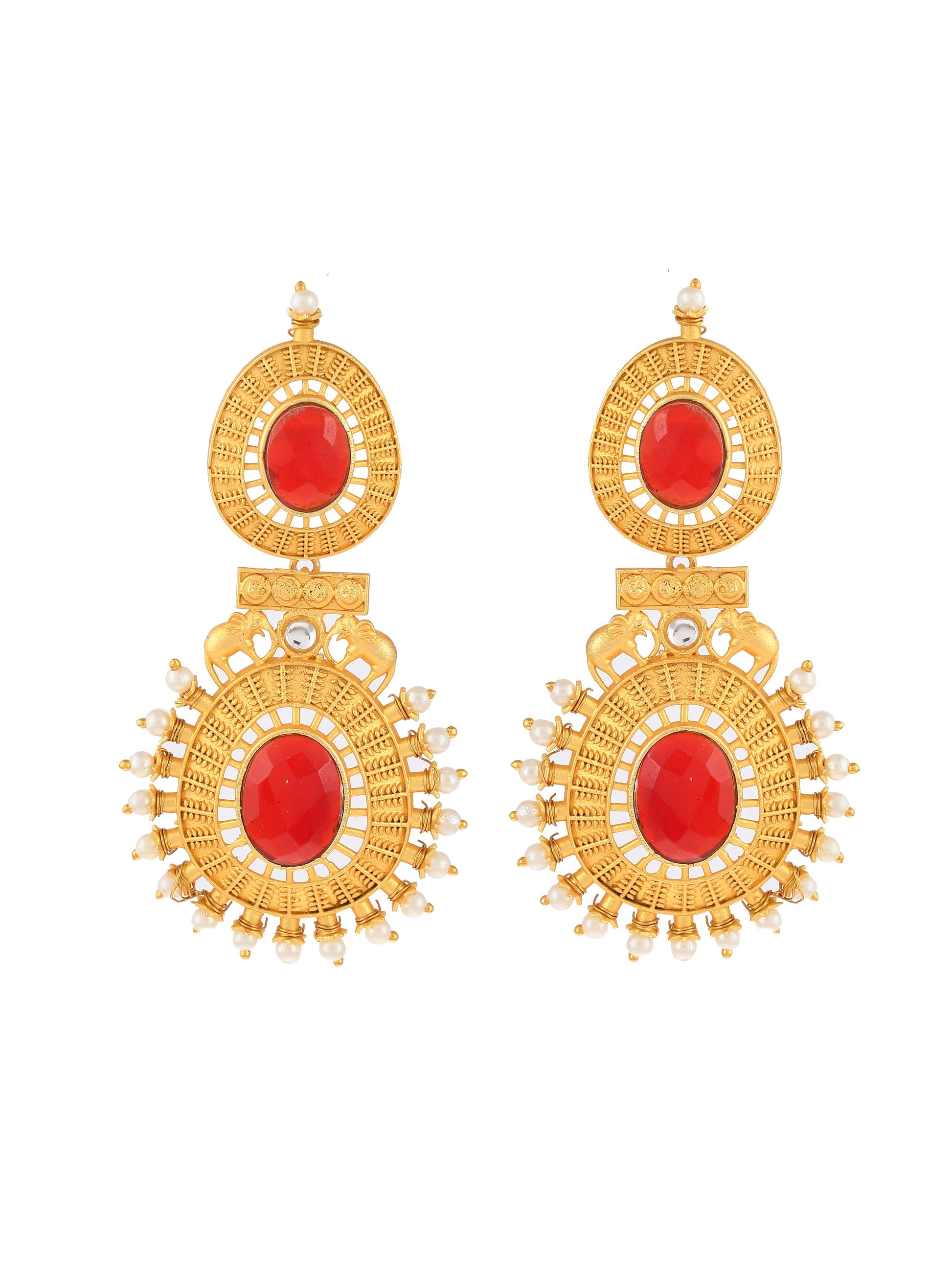Gold-Plated Classic Drop Earrings