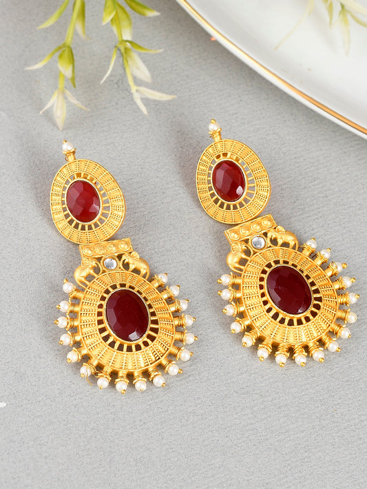 Gold-plated Classic Drop Earrings for Women Online