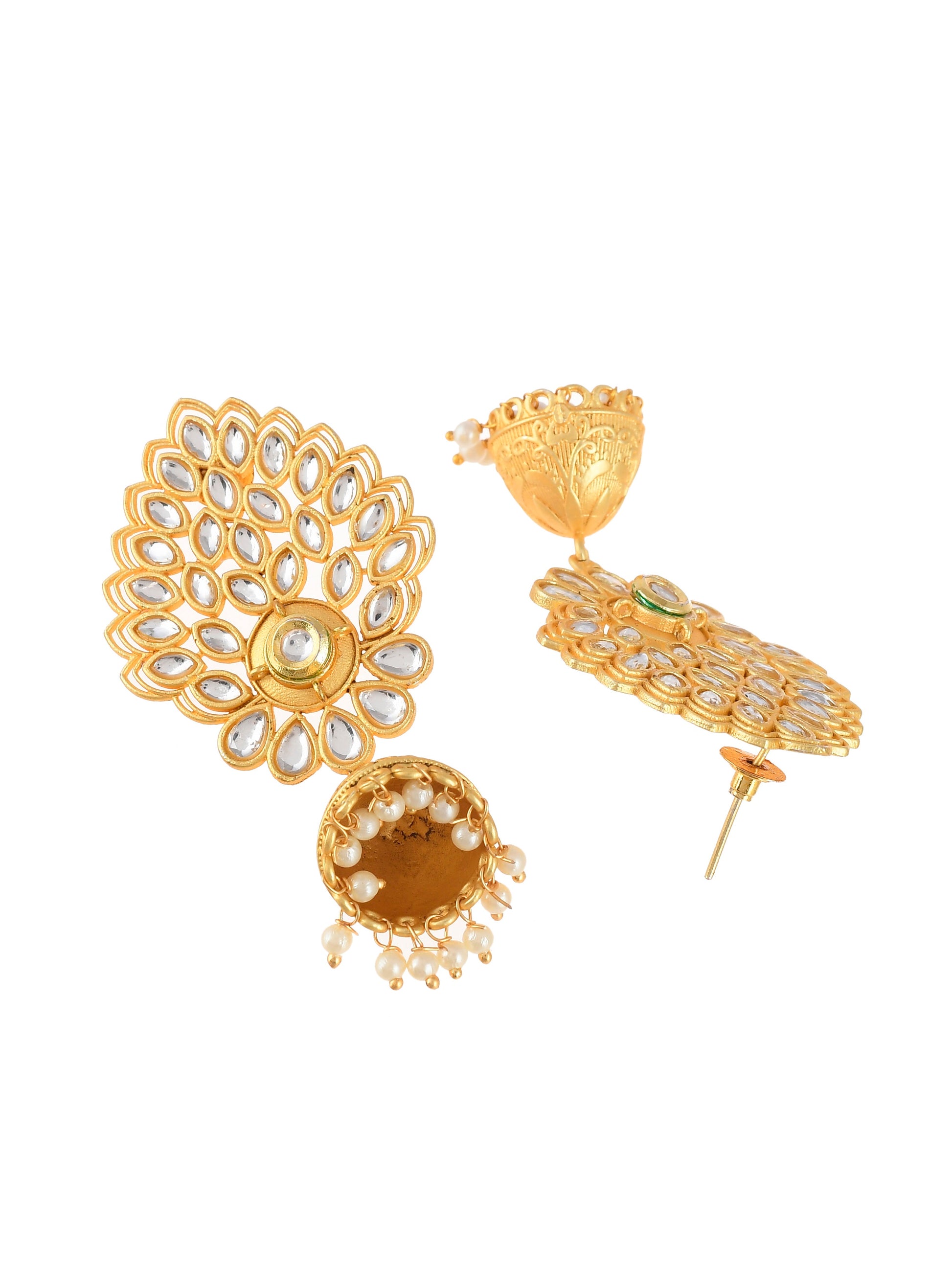 Gold-Plated Classic Jhumkas Earrings