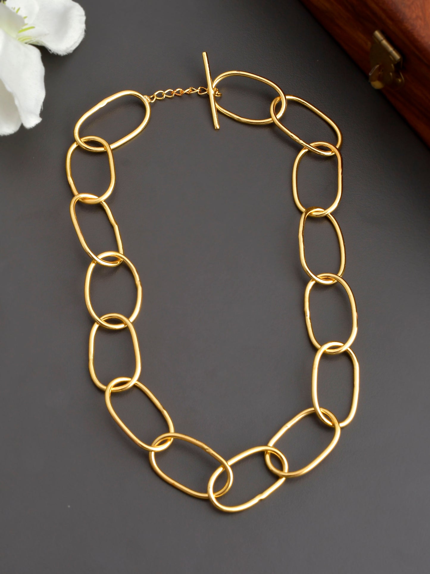 Gold Plated link Chain gold plated necklace