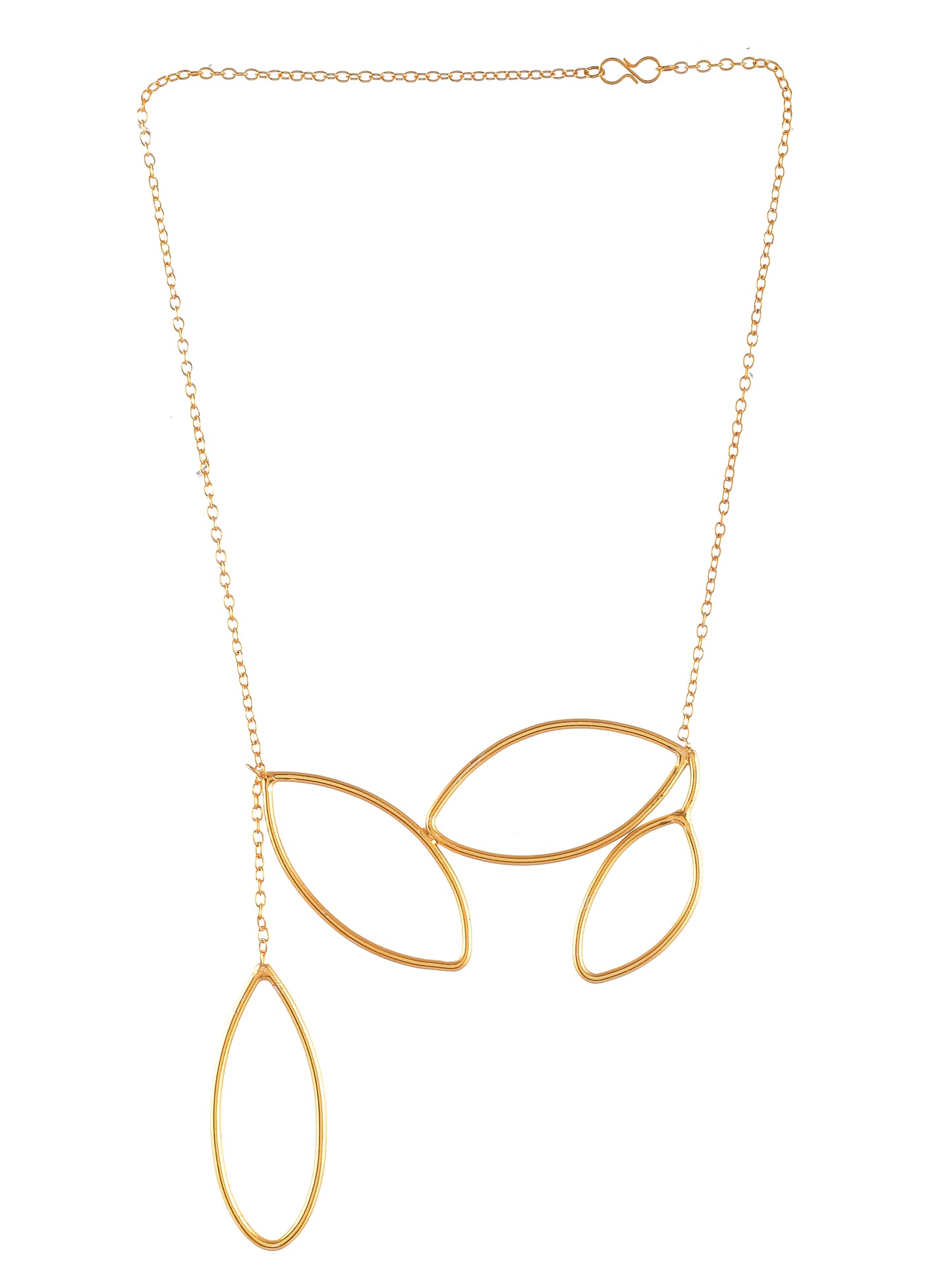 Gold plated Leaf Chain gold plated necklace